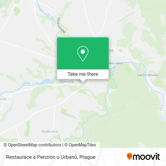 Карта Restaurace a Penzión u Urbanů