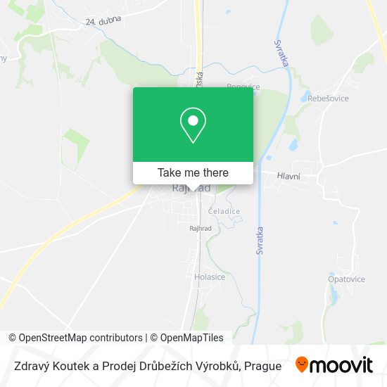 Zdravý Koutek a Prodej Drůbežích Výrobků map