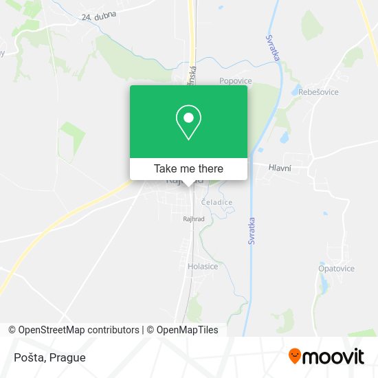 Карта Pošta