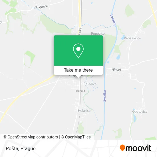 Карта Pošta