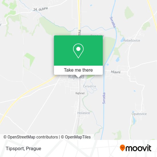 Tipsport map