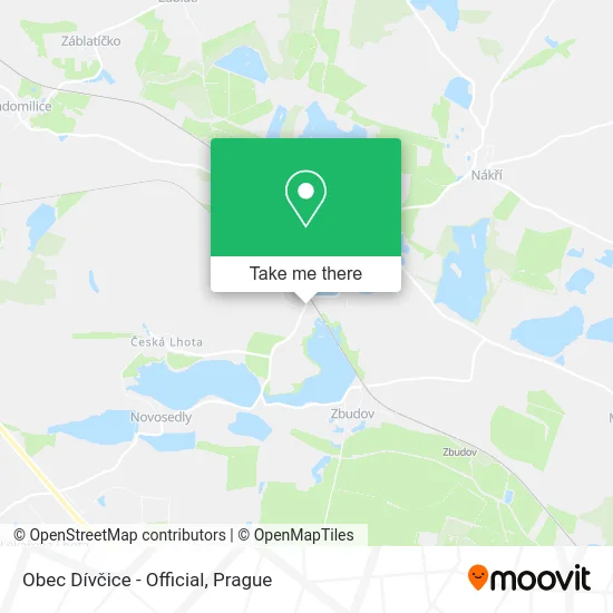 Карта Obec Dívčice - Official