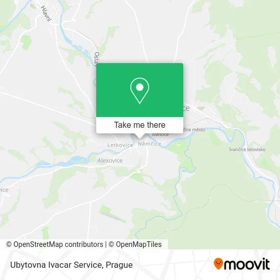 Карта Ubytovna Ivacar Service