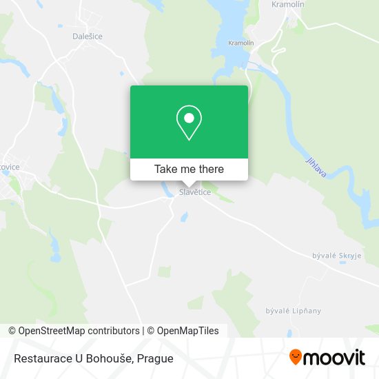 Карта Restaurace U Bohouše