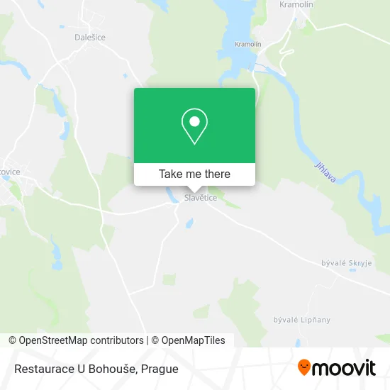 Карта Restaurace U Bohouše