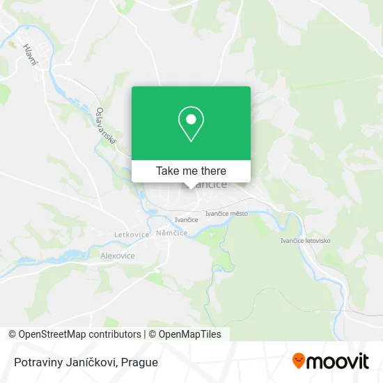 Карта Potraviny Janíčkovi