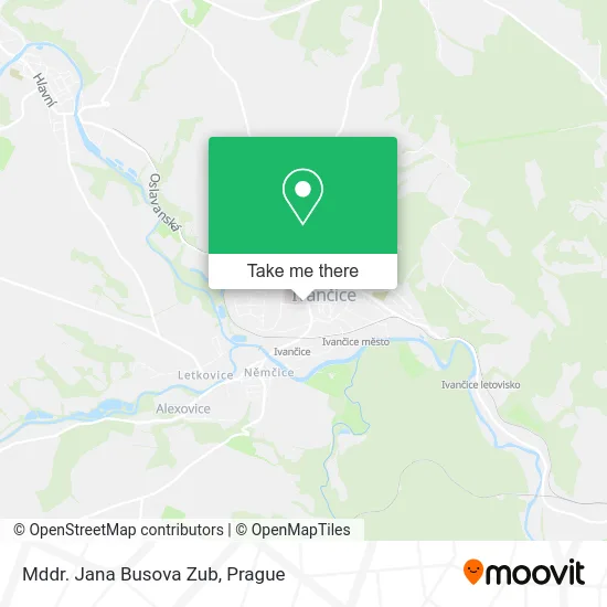 Карта Mddr. Jana Busova Zub