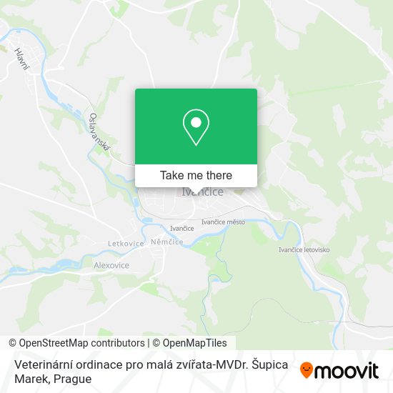 Veterinární ordinace pro malá zvířata-MVDr. Šupica Marek map