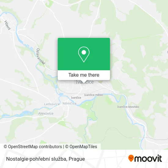Карта Nostalgie-pohřební služba