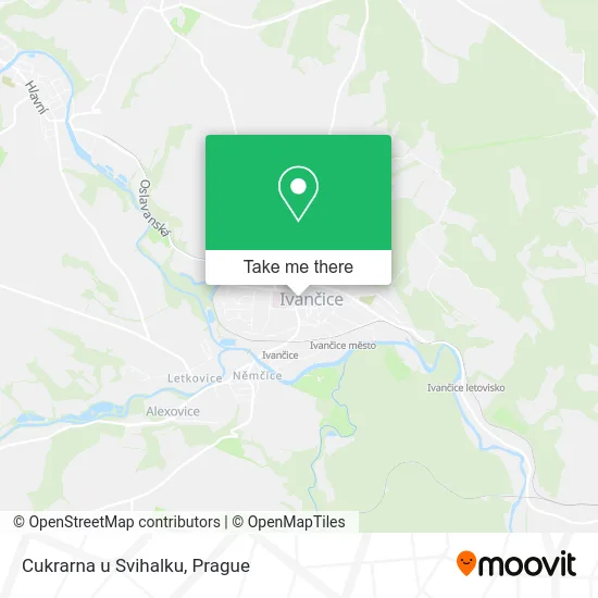 Карта Cukrarna u Svihalku