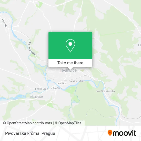 Карта Pivovarská krčma