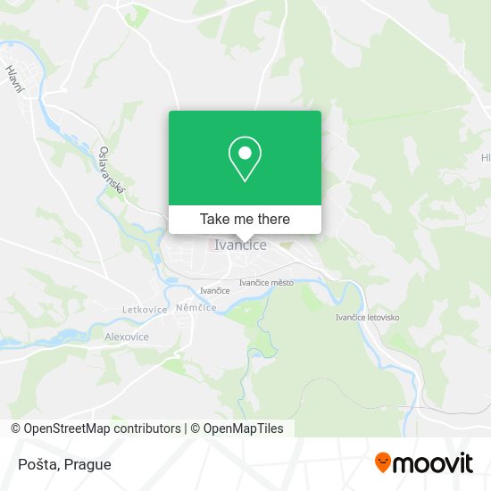 Карта Pošta
