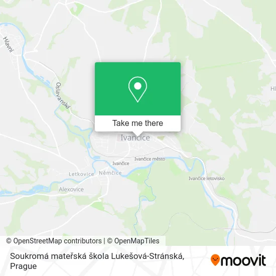 Карта Soukromá mateřská škola Lukešová-Stránská
