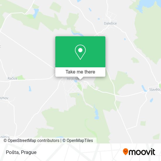 Карта Pošta