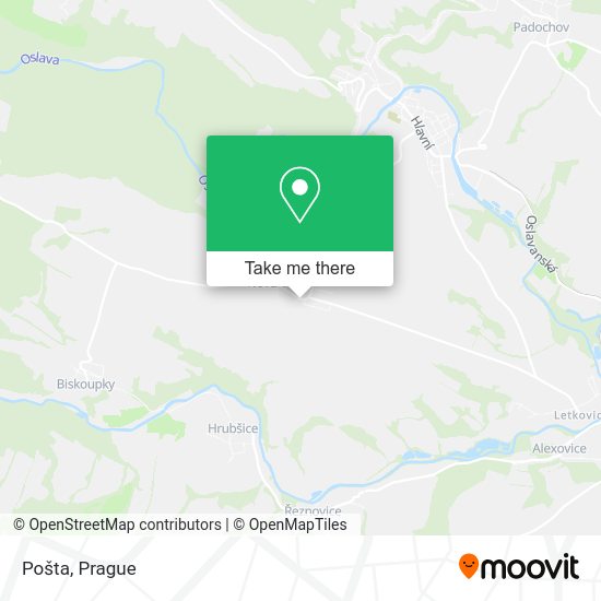 Карта Pošta