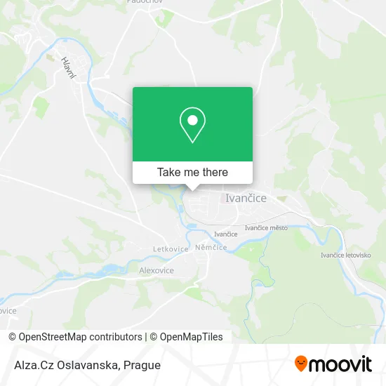 Карта Alza.Cz Oslavanska