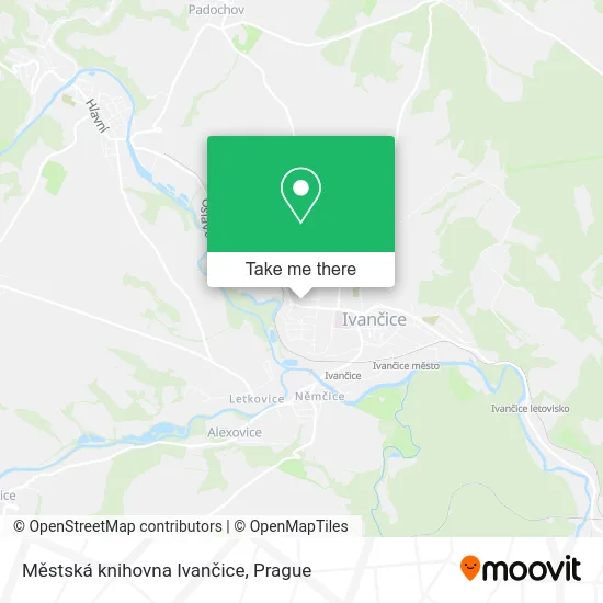 Карта Městská knihovna Ivančice