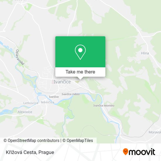 Křížová Cesta map