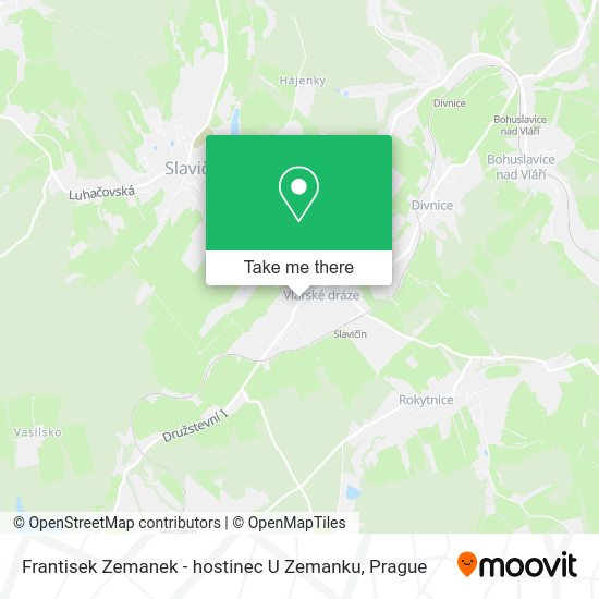 Карта Frantisek Zemanek - hostinec U Zemanku