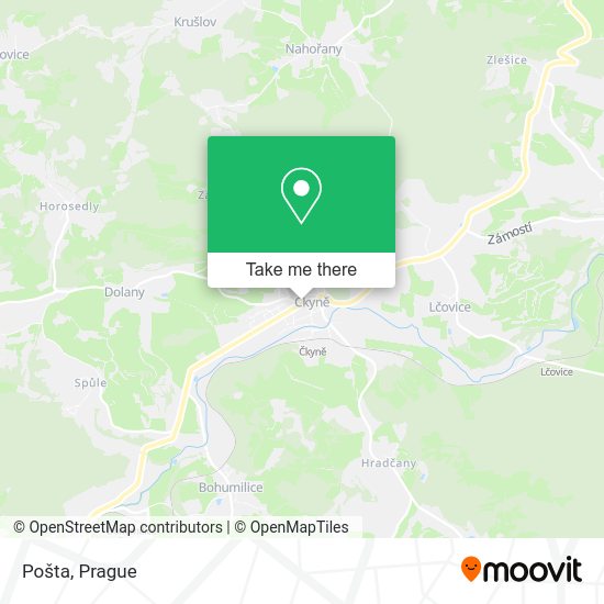 Карта Pošta
