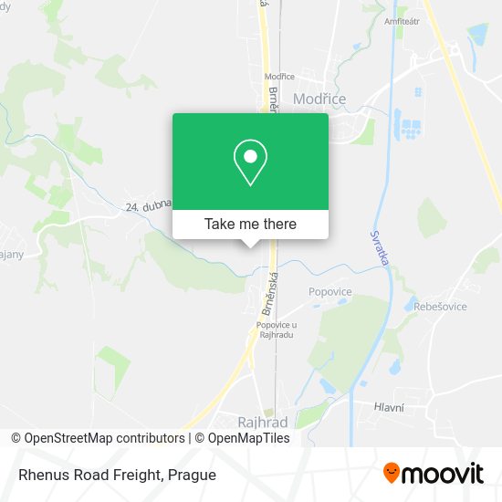 Карта Rhenus Road Freight