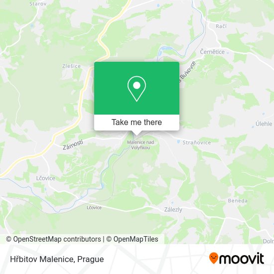 Карта Hřbitov Malenice
