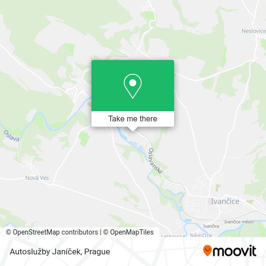 Карта Autoslužby Janíček