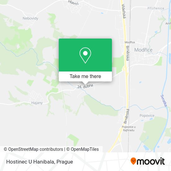 Карта Hostinec U Hanibala