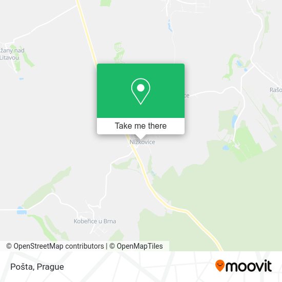 Карта Pošta