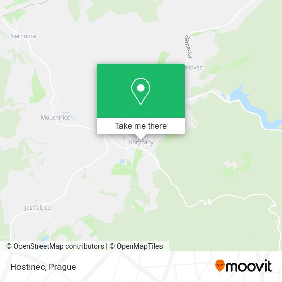 Карта Hostinec