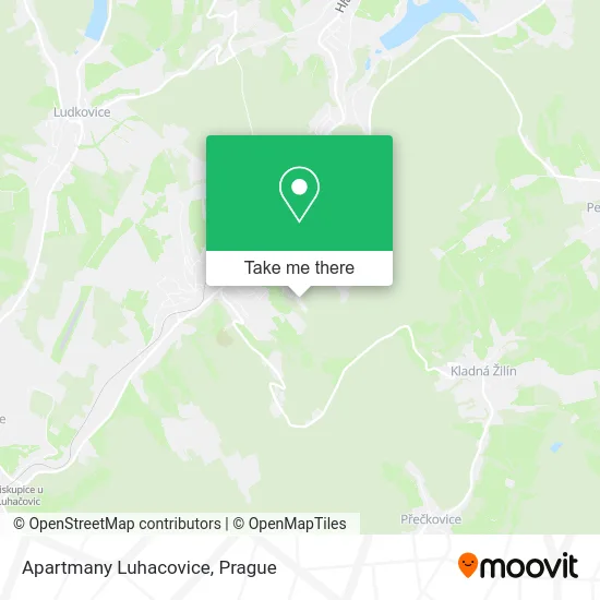 Карта Apartmany Luhacovice