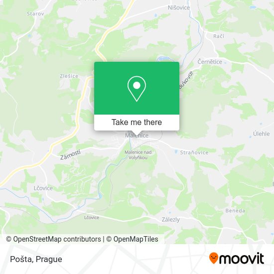 Карта Pošta