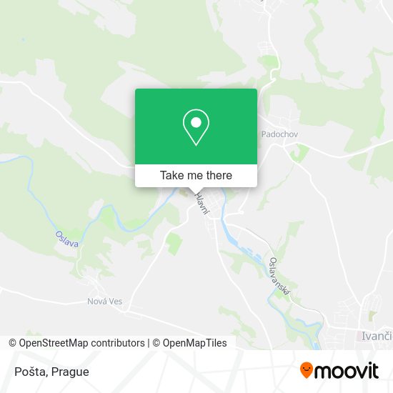 Карта Pošta