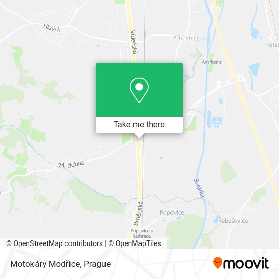 Карта Motokáry Modřice