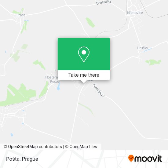 Карта Pošta