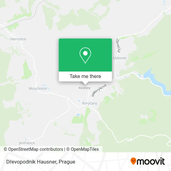 Карта Dřevopodnik Hausner