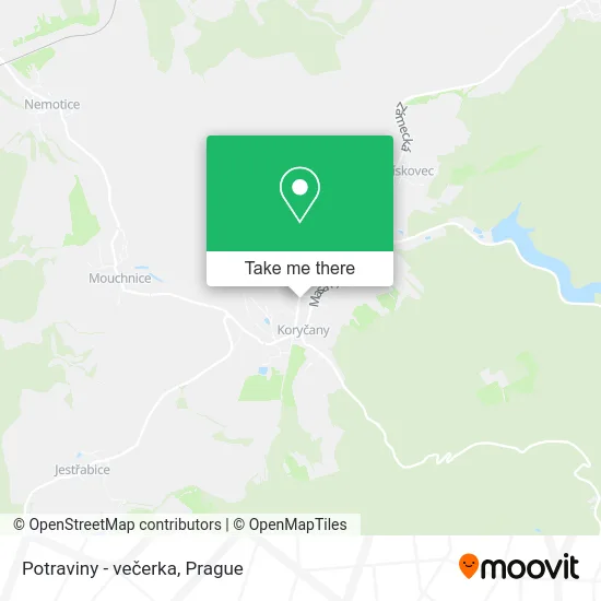 Карта Potraviny - večerka