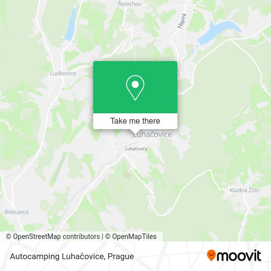 Карта Autocamping Luhačovice
