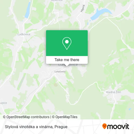 Карта Stylová vinotéka a vinárna