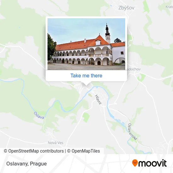 Карта Oslavany