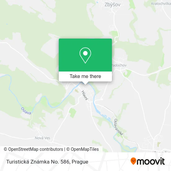 Карта Turistická Známka No. 586