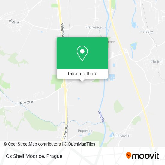 Cs Shell Modrice map