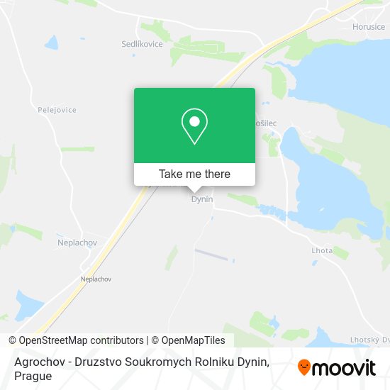 Карта Agrochov - Druzstvo Soukromych Rolniku Dynin
