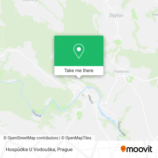 Карта Hospůdka U Vodouška