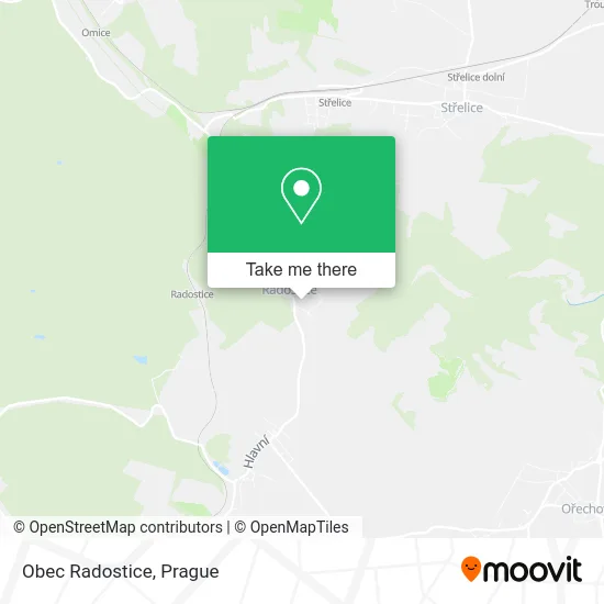 Карта Obec Radostice