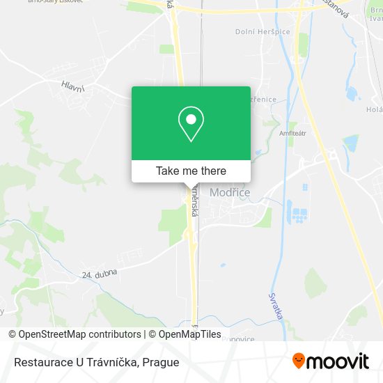 Карта Restaurace U Trávníčka