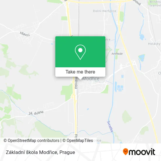 Základní škola Modřice map