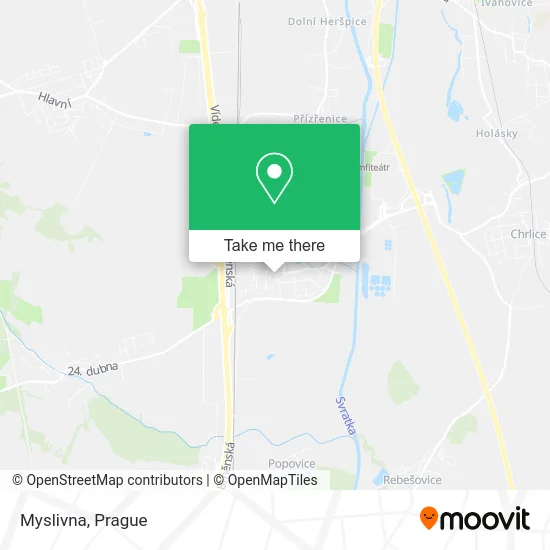 Карта Myslivna