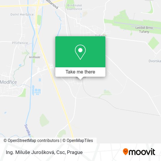 Карта Ing. Miluše Jurošková, Csc