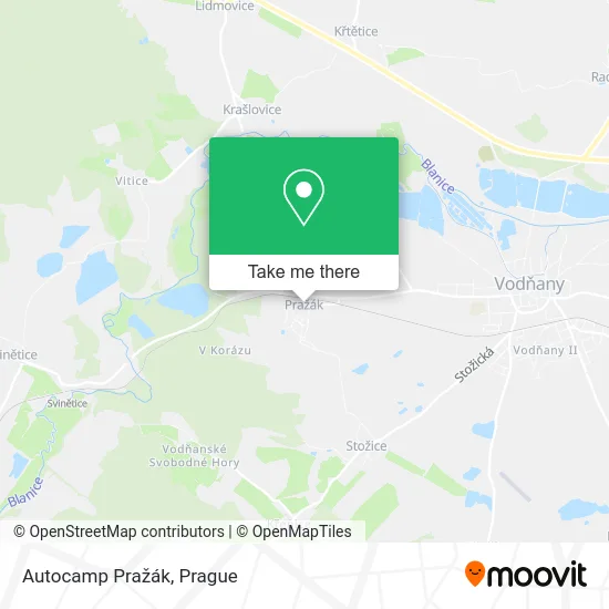 Карта Autocamp Pražák